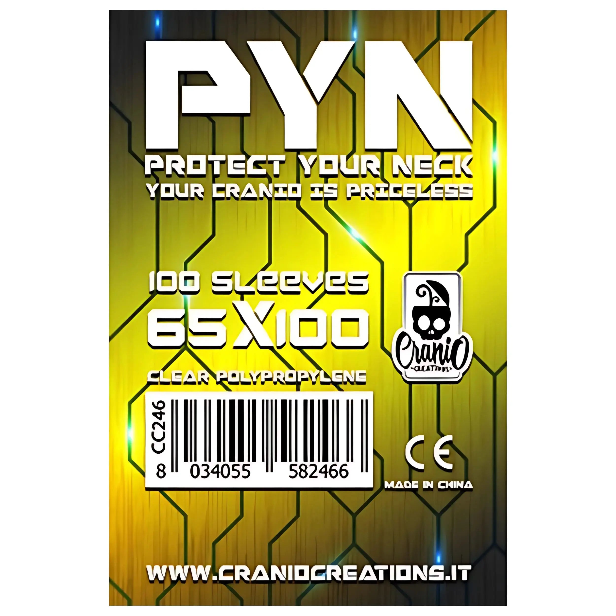 PYN Sleeves 65x100 mm Perfect for long cards such as 7 Wonders (100 pcs) FroGames PYN Sleeves 65x100 mm Perfect for long cards such as 7 Wonders (100 pcs) FroGames