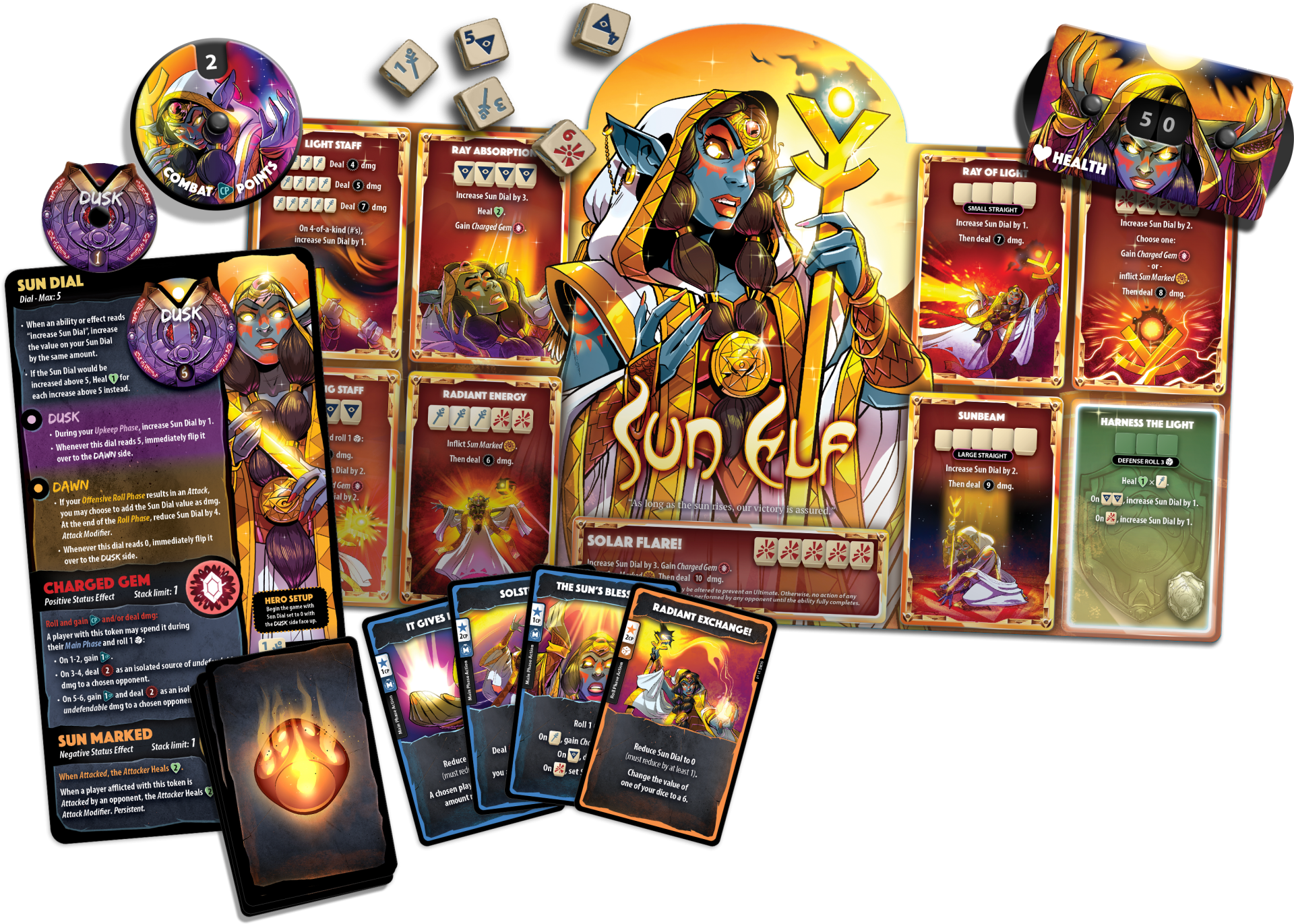 Dice Throne Hero Pack Sun Elf
