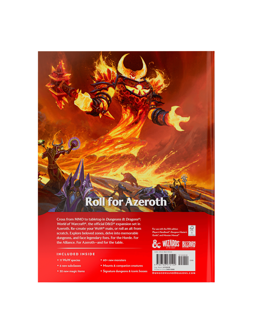 Dungeon & Dragons World of Warcraft Hardcover