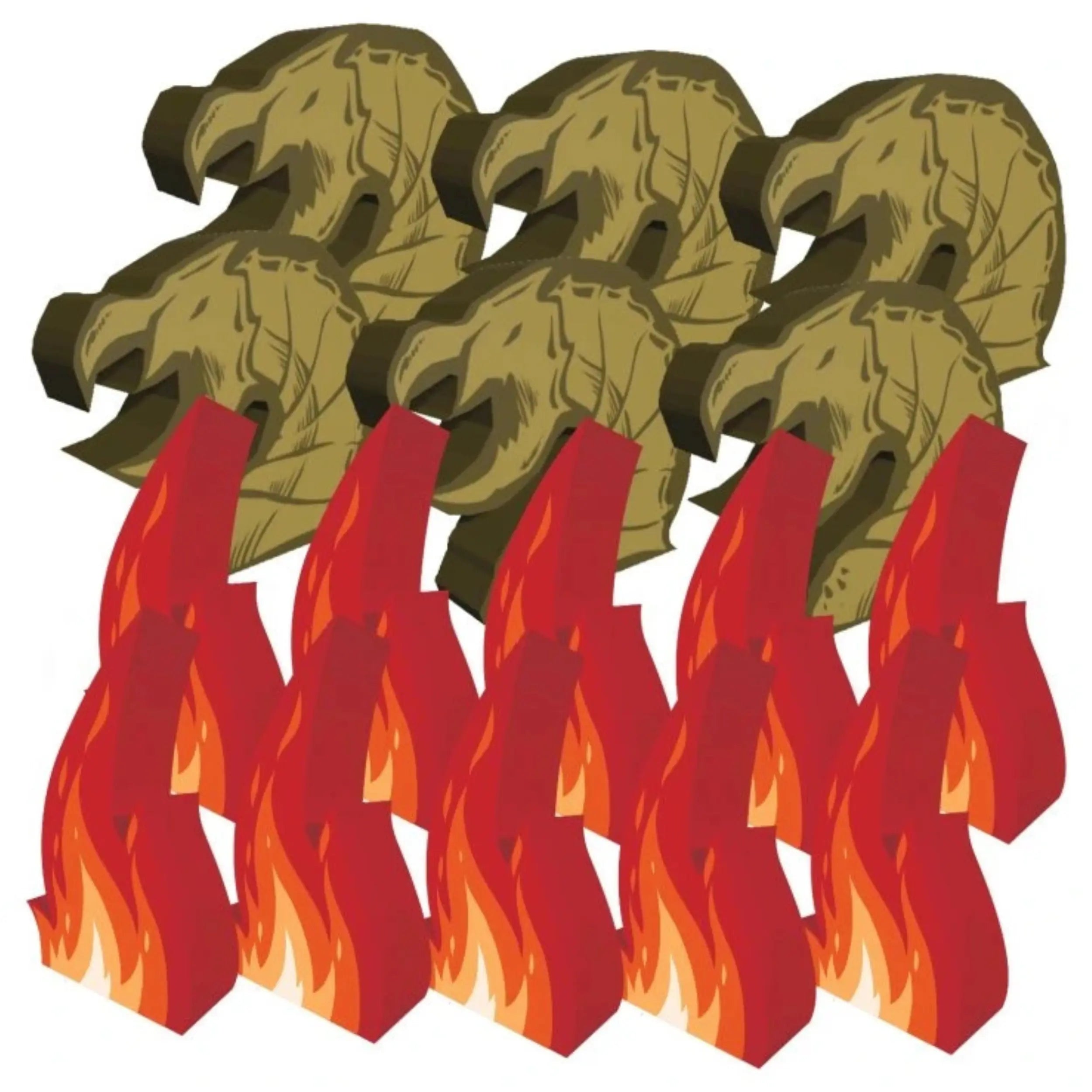 Firesiege - Meeple upgrade Ballad of Fire