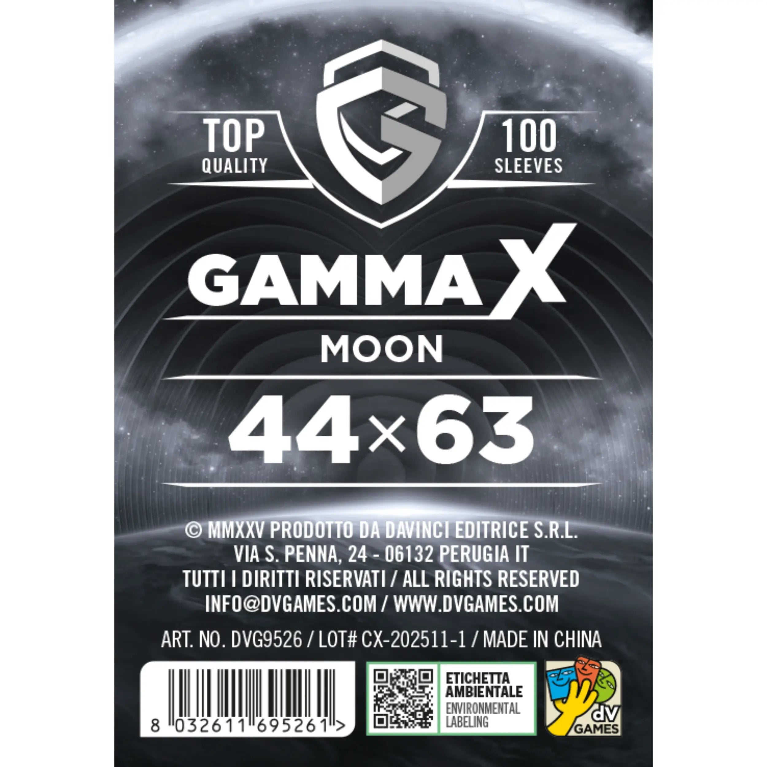 44x63 card sleeves Gamma X Moon 44x63