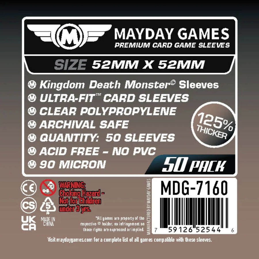 Kingdom Death Monster Premium Sleeves 52x52mm (50)