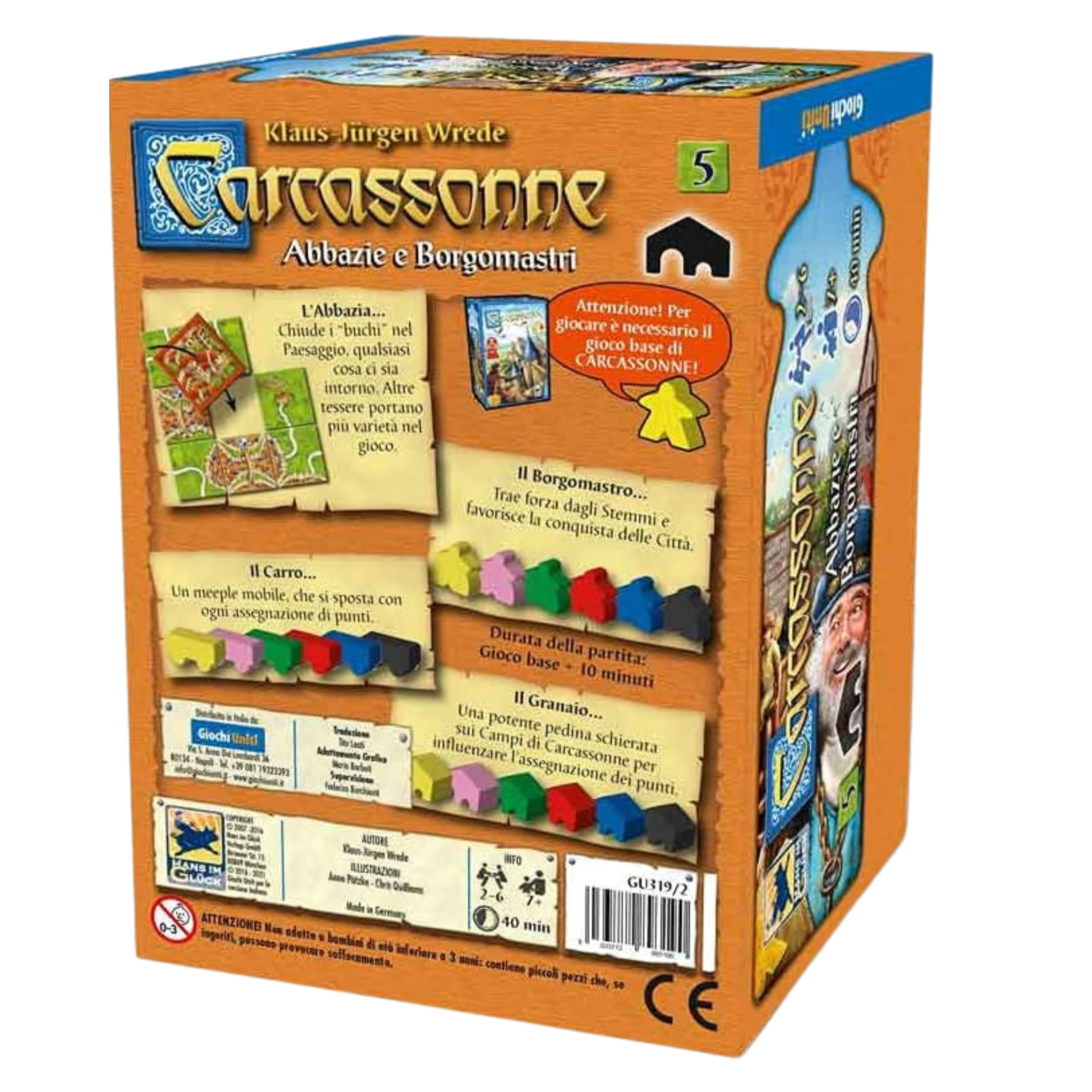 Carcassonne Abbazzie e Borgomastri - Espansione N.5