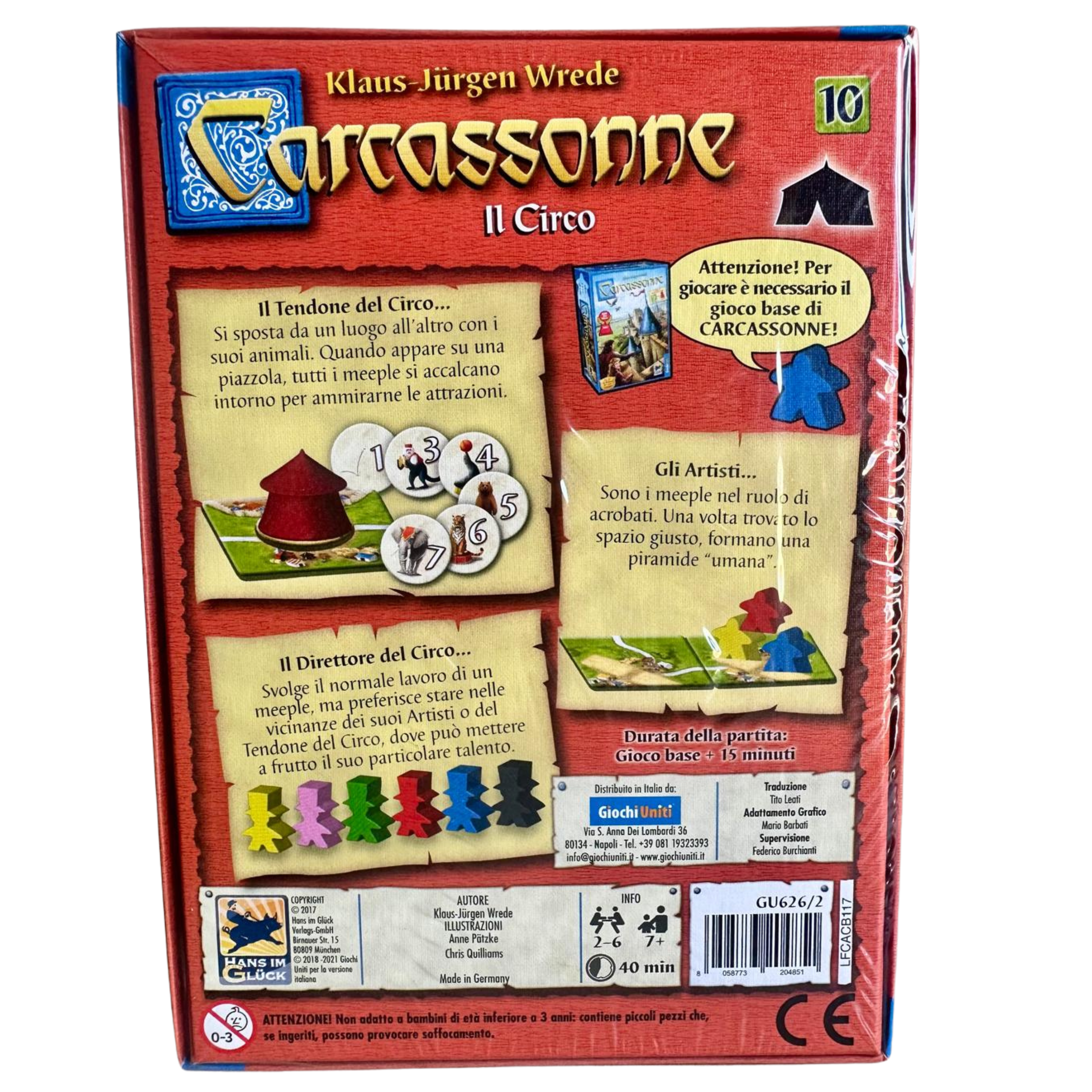 Carcassonne Il Circo - Espansione N.10