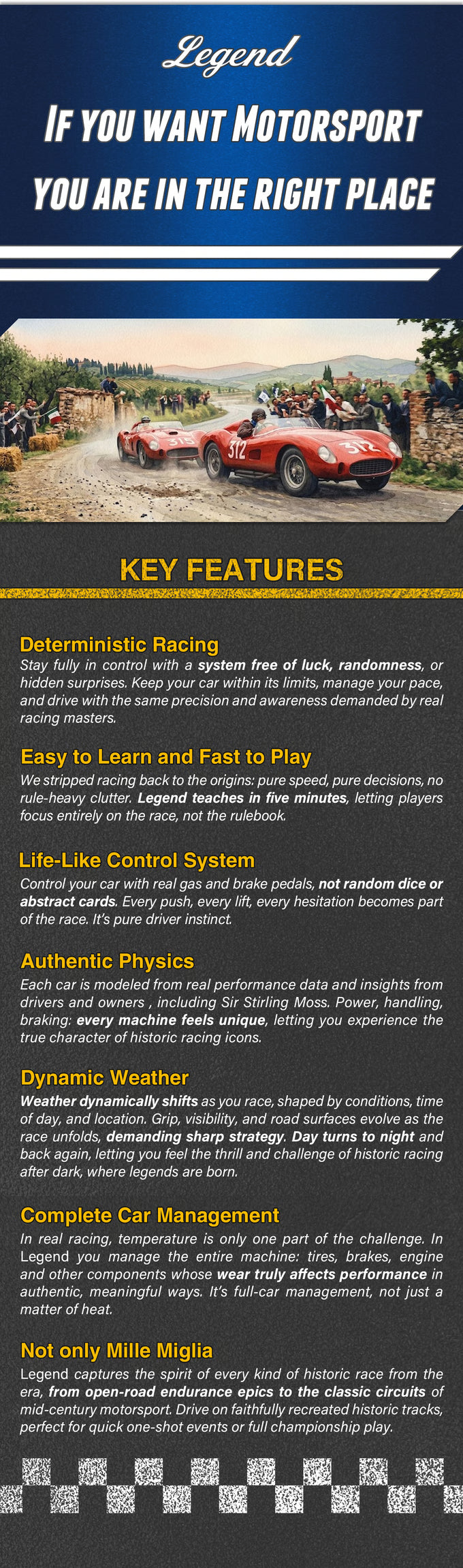 Legend - The History of Mille Miglia Definitive Edition - Deluxe + Stretch Goals Sbloccati Durante la Campagna