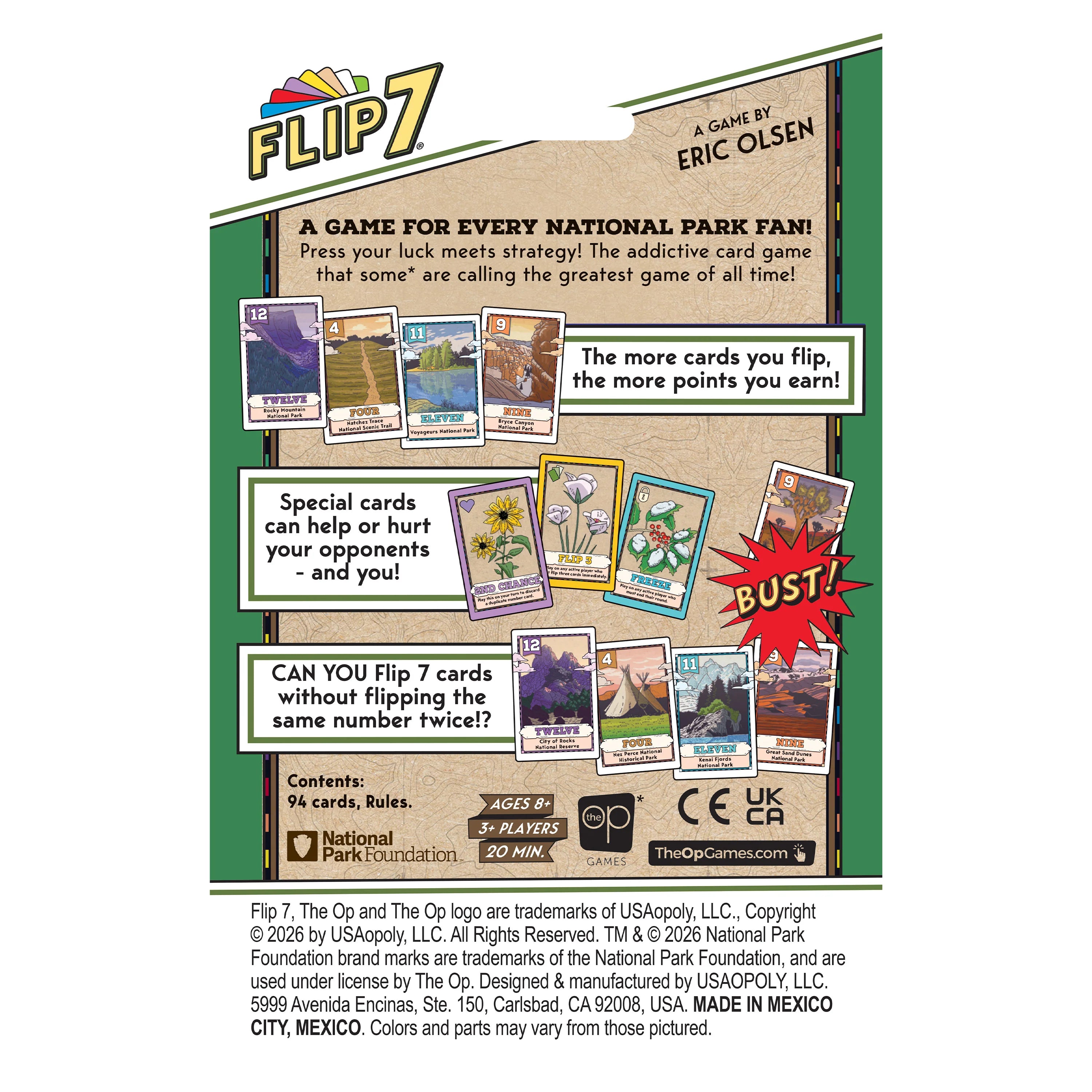 Flip 7 National Parks