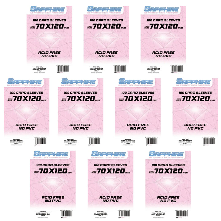 10 Pack Bustine Sapphire 70×120 mm – Rosa