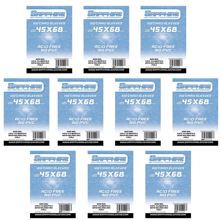 10 pack Bustine Sapphire Mini Euro 45×68 mm – Azure