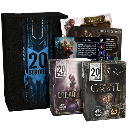 20 Strong Awaken Realms + Tainted Grail + Etherfields + Universal Hero Promo Pack - Vol. 4