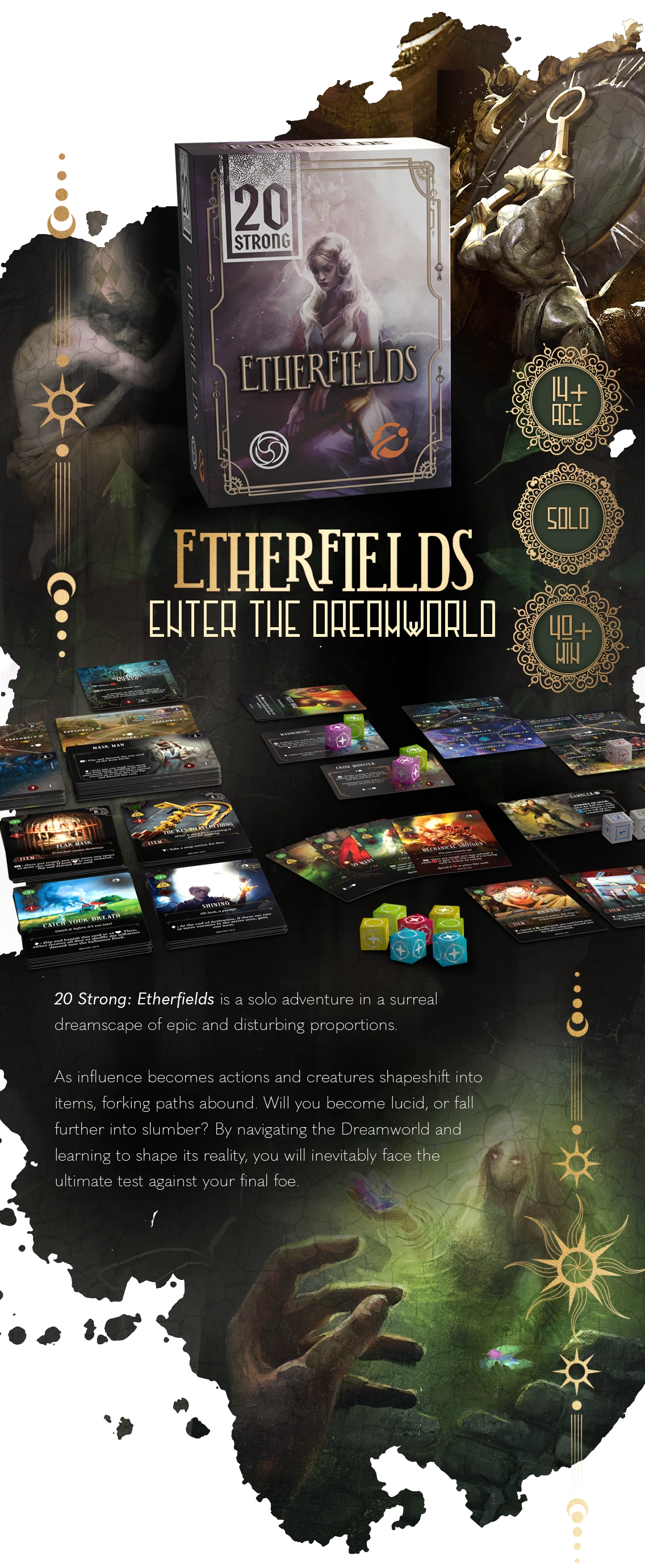 20 Strong Awaken Realms + Tainted Grail + Etherfields + Universal Hero Promo Pack - Vol. 4