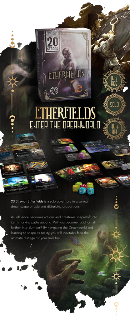 20 Strong Awaken Realms + Tainted Grail + Etherfields + Universal Hero Promo Pack - Vol. 4