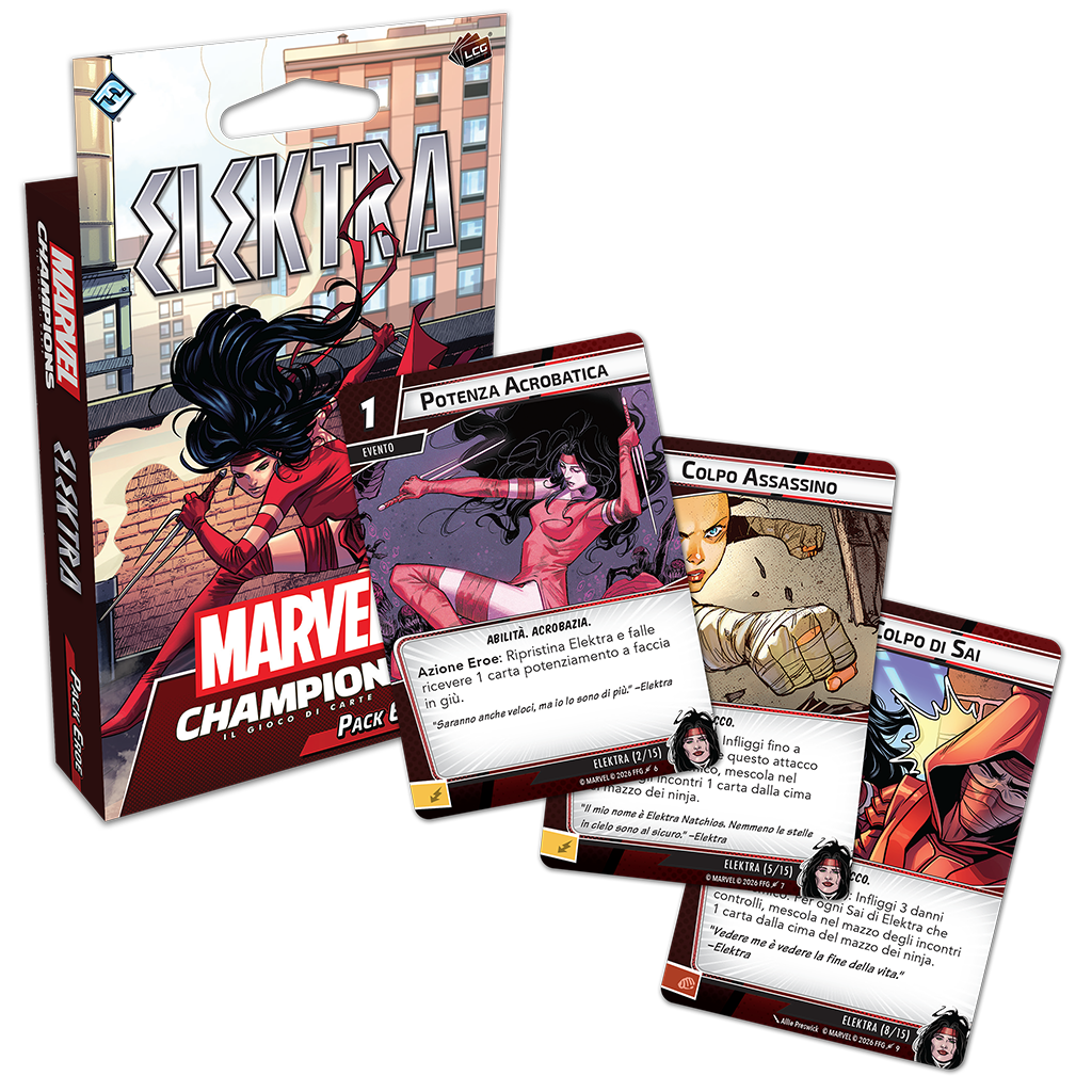 Marvel Champions LCG - Elektra (Pack Eroe)