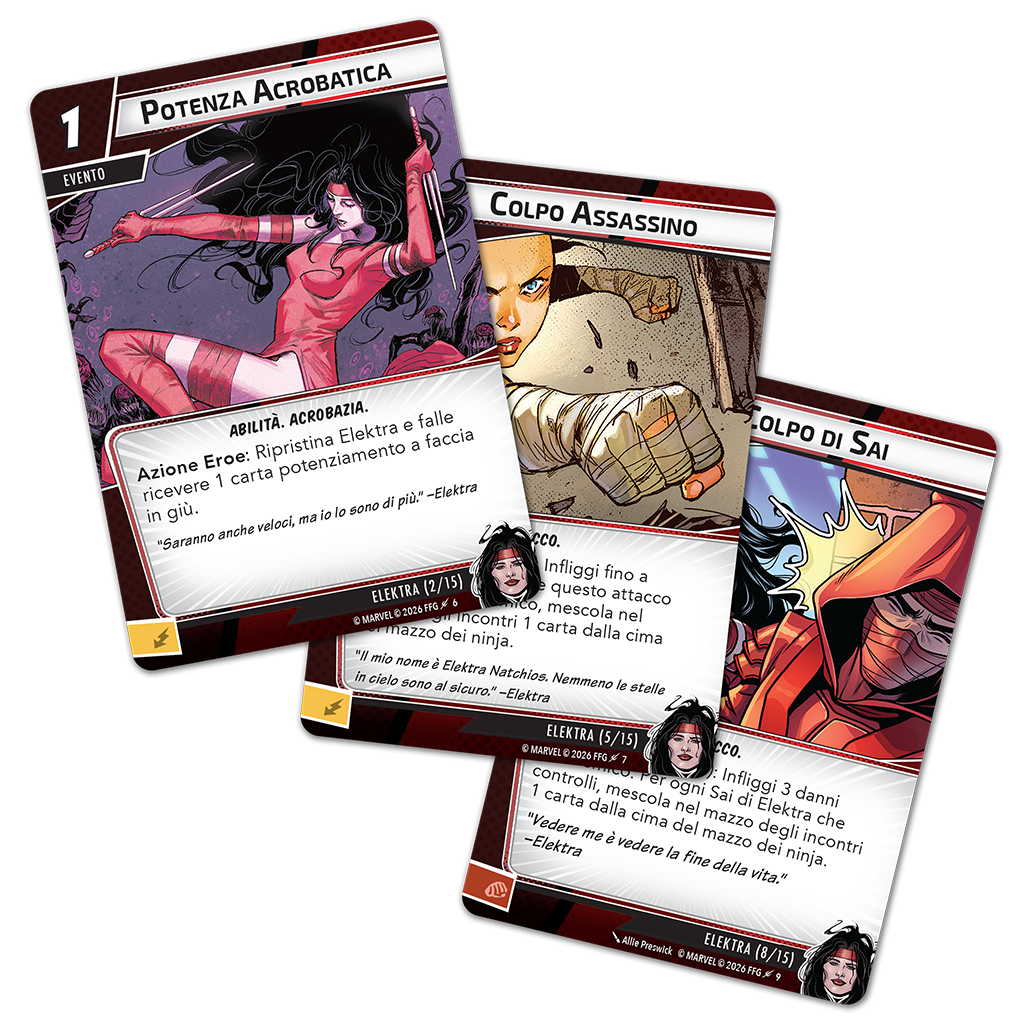 Marvel Champions LCG - Elektra (Pack Eroe)