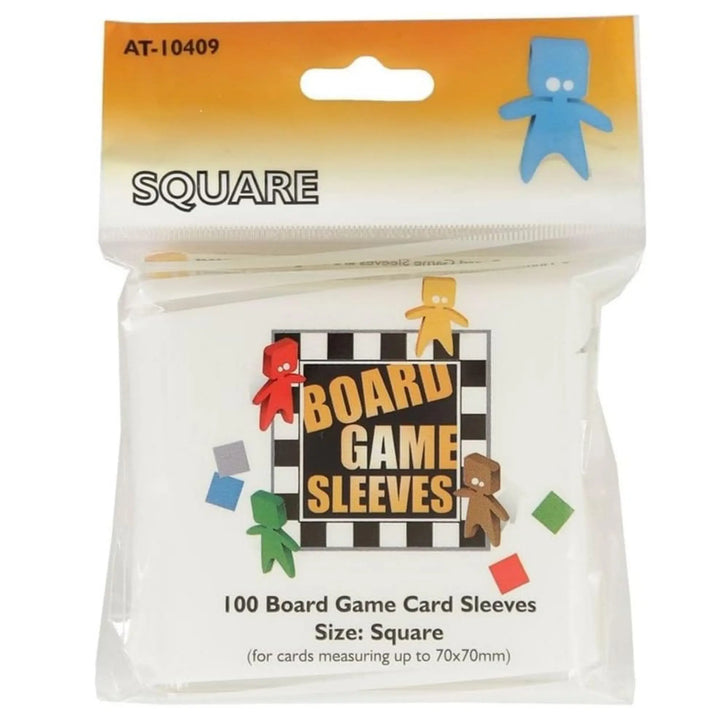 Board Game Sleeves Square 70x70 mm – Transparent Sleeves (100)