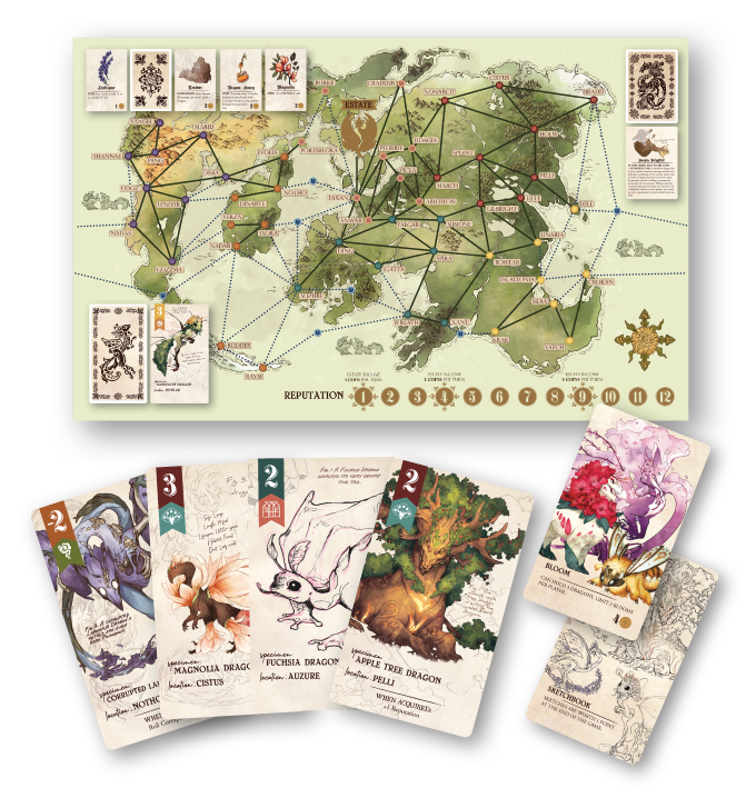 Botany Floral Dragons + Bountiful Blossom Mini Expansion + Fantastic Festival e Furious Fungus