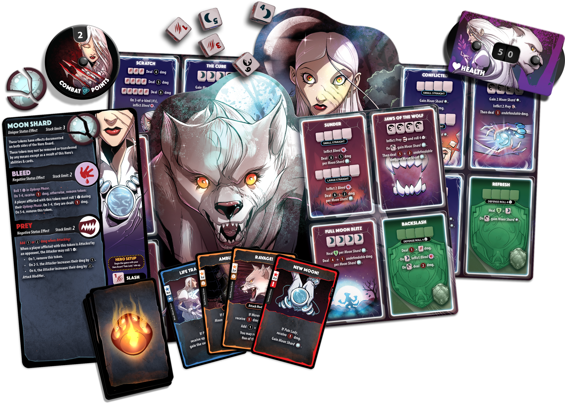 Dice Throne Hero Pack Pale Lady