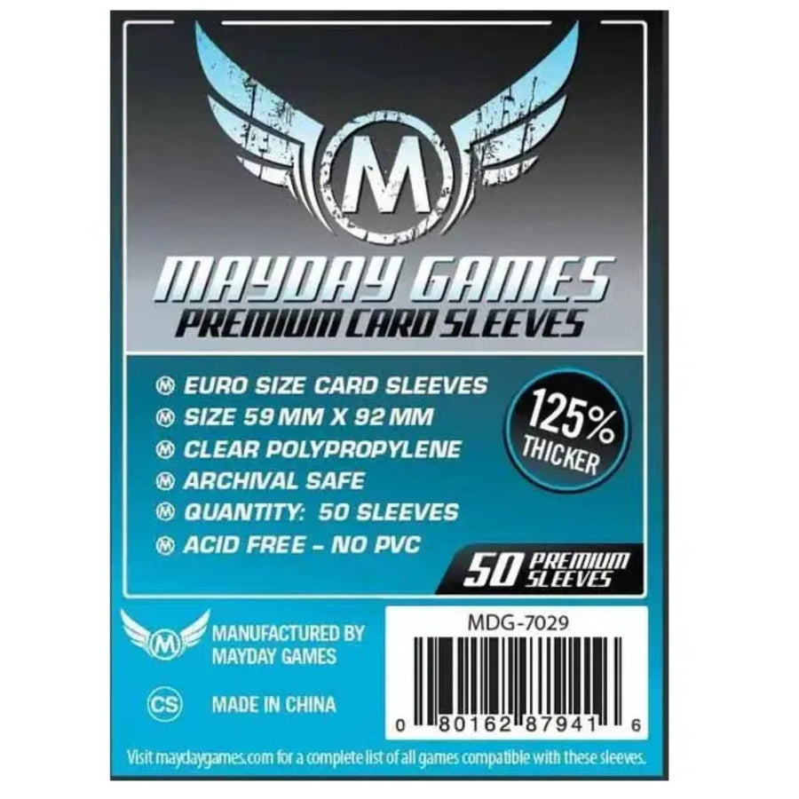 59x92 card sleeves Euro Card Sleeves (59x92mm) Premium (50/pack) – FroGames