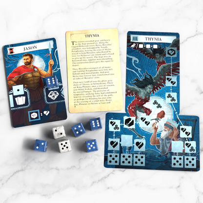 Bundle - Jason and the Argonauts + Add on Pack + Stretch Goal -  Dice Set + Dice Tray