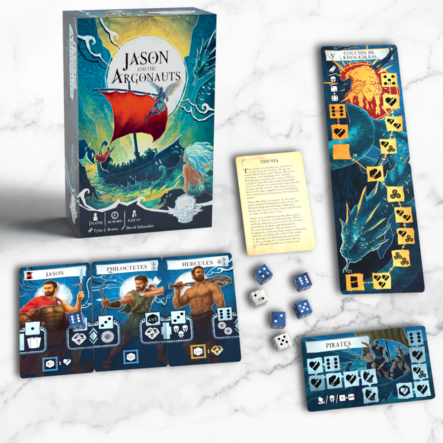 Bundle - Jason and the Argonauts + Add on Pack + Stretch Goal -  Dice Set + Dice Tray