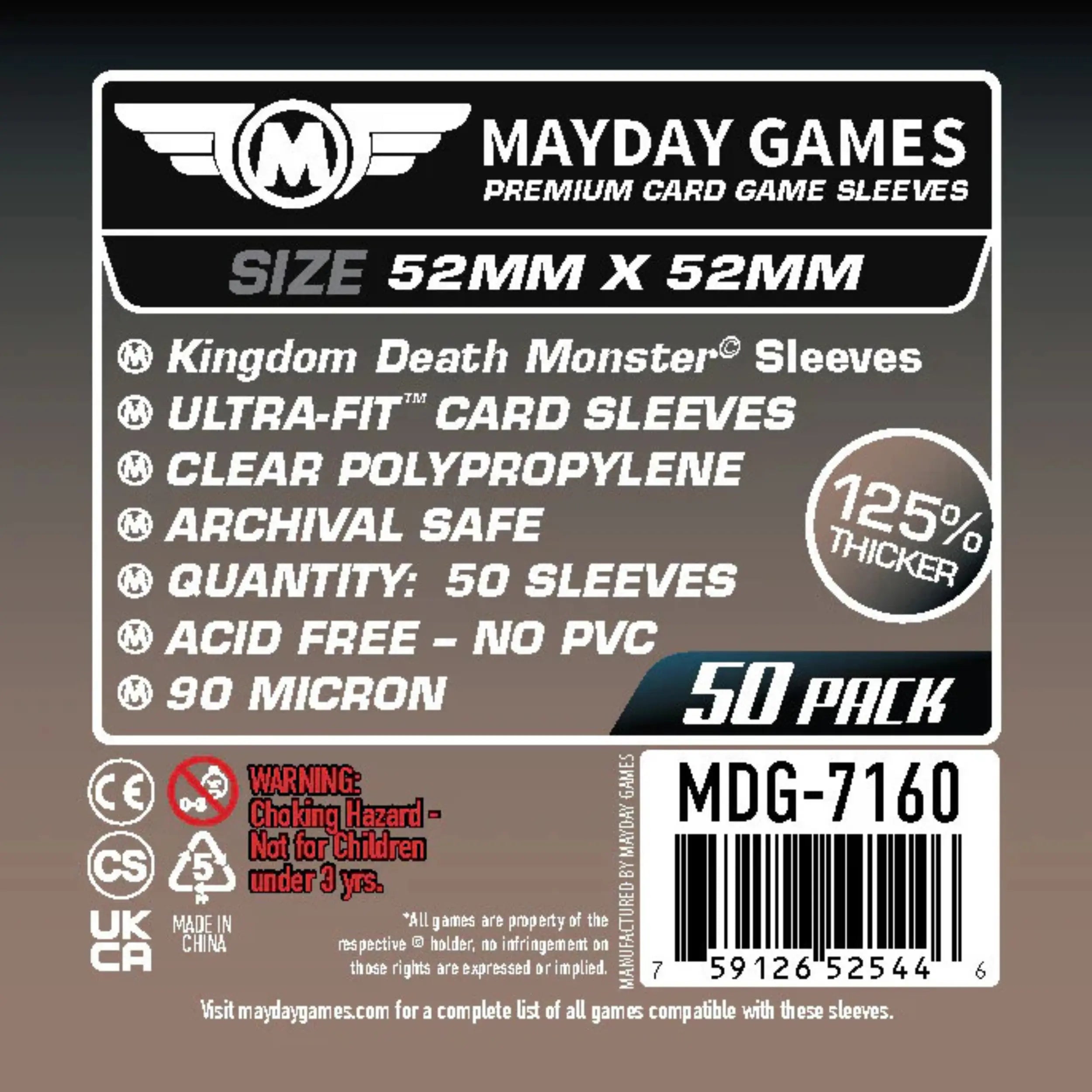 Kingdom Death Monster Premium Sleeves 52x52mm (50)