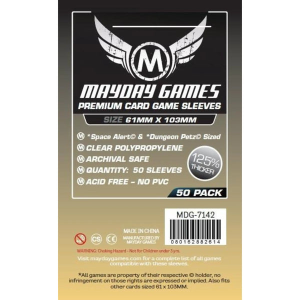 Premium Space Card Sleeve 61x103mm Space Alert / Dungeon Petz – FroGames