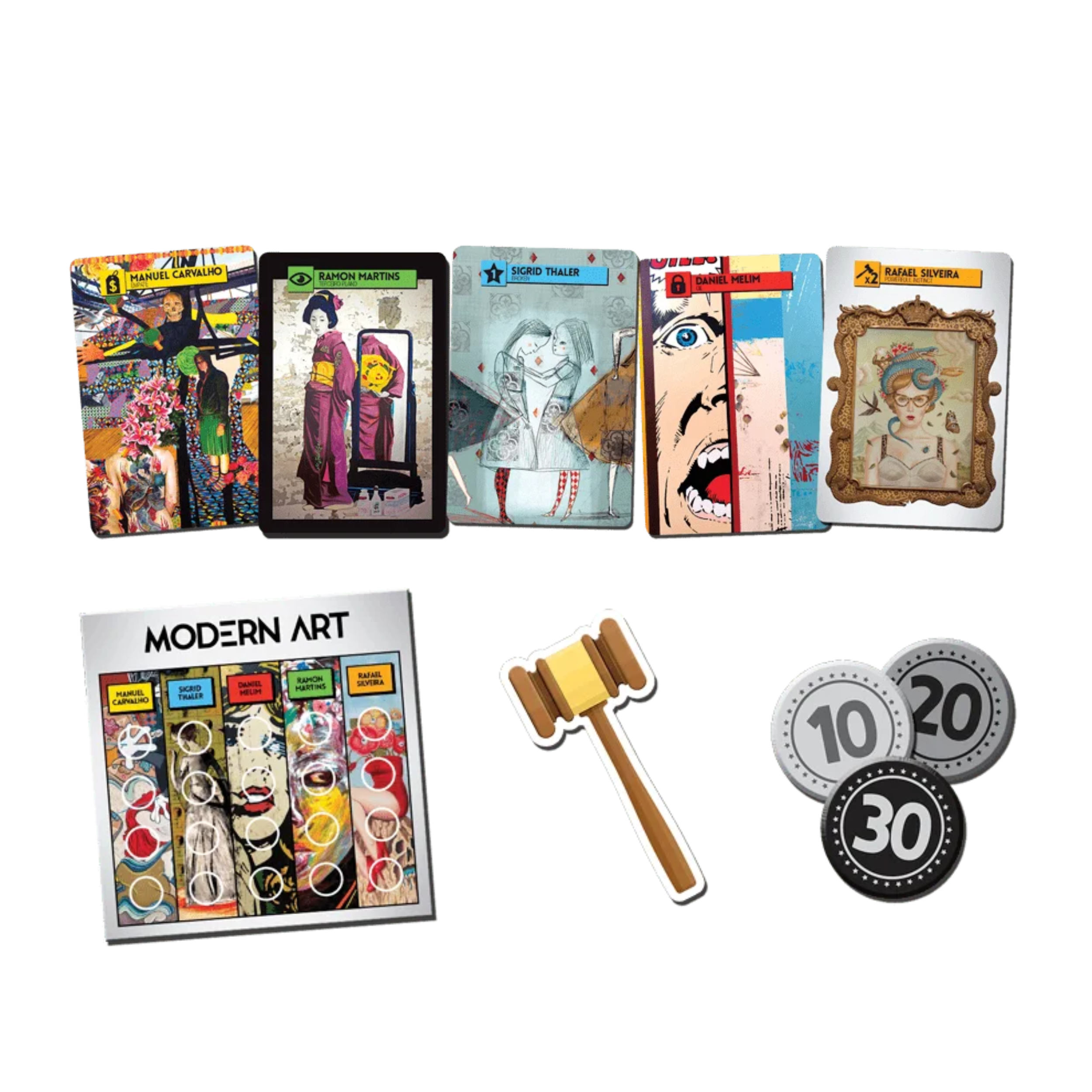 Asmodee Modern Art - Gioco Da Tavolo In Italiano, Asta E Strategia, 3-5 Giocatori, 14+ Anni, 60 Minuti
