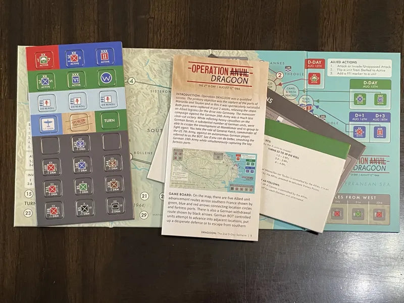 Operations Dragoon 1944 - Travel Game