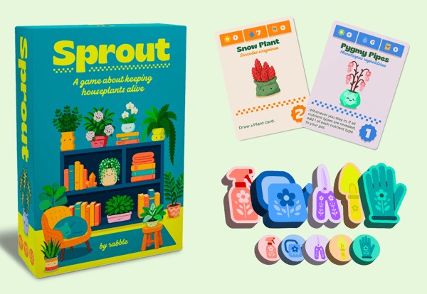 Sprout Con Omaggio Bonus Exotic Plant Cards e Upgraded Wooden Player Tokens