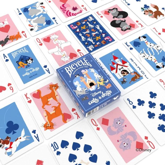 Mazzo di carte Bicycle Disney Cats and Dogs Playing Cards