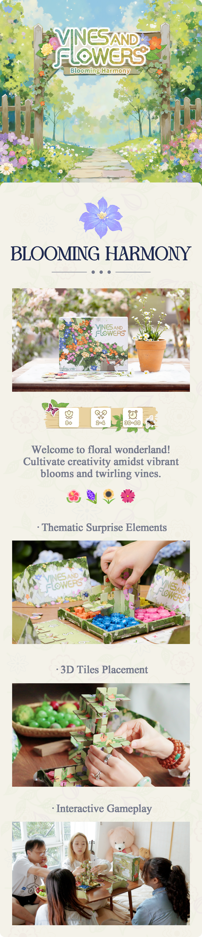 Vines and Flowers - Blooming Harmony