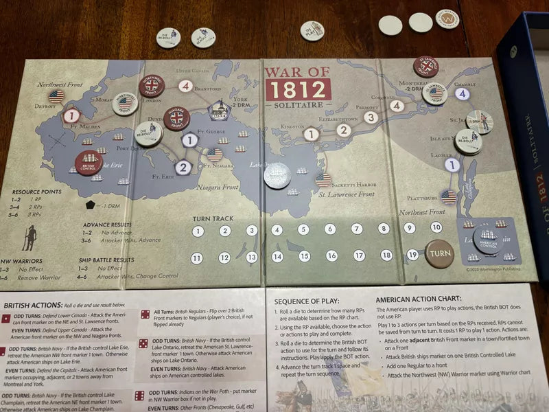 War of 1812 - Solitaire Travel Game