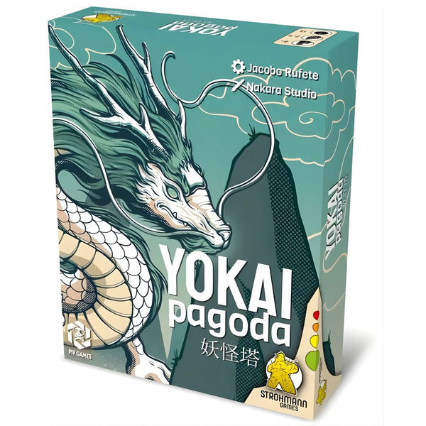 Gioco di carte per bambini 8 anni o+ Yokai Pagoda - Impara in 1 Gioca in 15 - Leggero e portatile da portare in Viaggi con amici o familiari - Calma