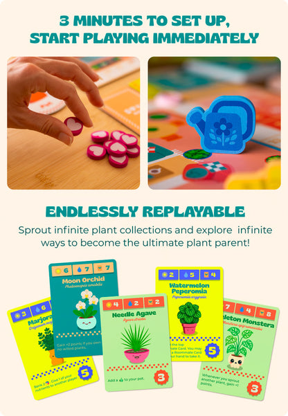 Sprout Con Omaggio Bonus Exotic Plant Cards e Upgraded Wooden Player Tokens